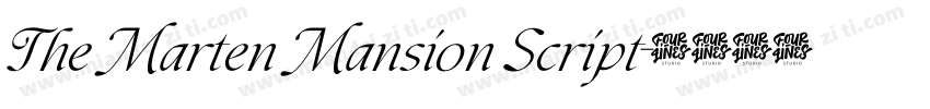 The Marten Mansion Script字体转换